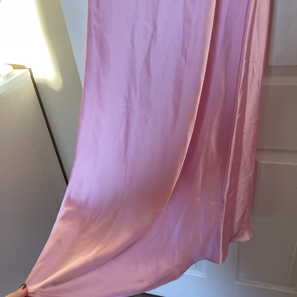 NWT Zara light Pink Satin Slip Dress - Picture 3 of 8